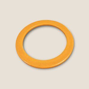 Vintage Butterscotch Bakelite Spacer Bangle Bracelet 2.5 Inch Diameter